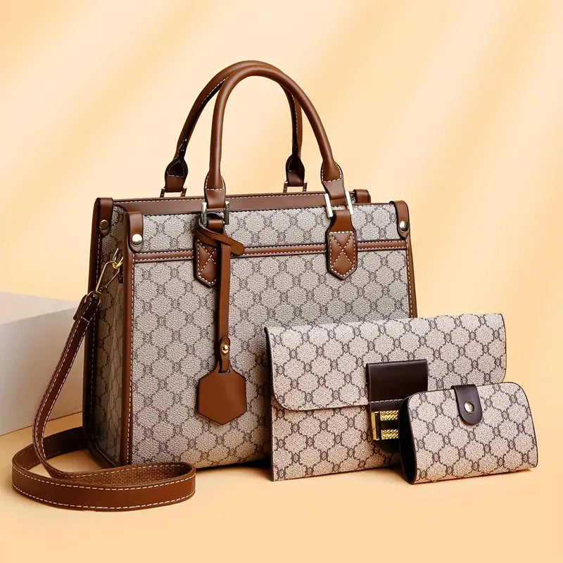 3PCS Set Fashionable Geometric Pattern Bag